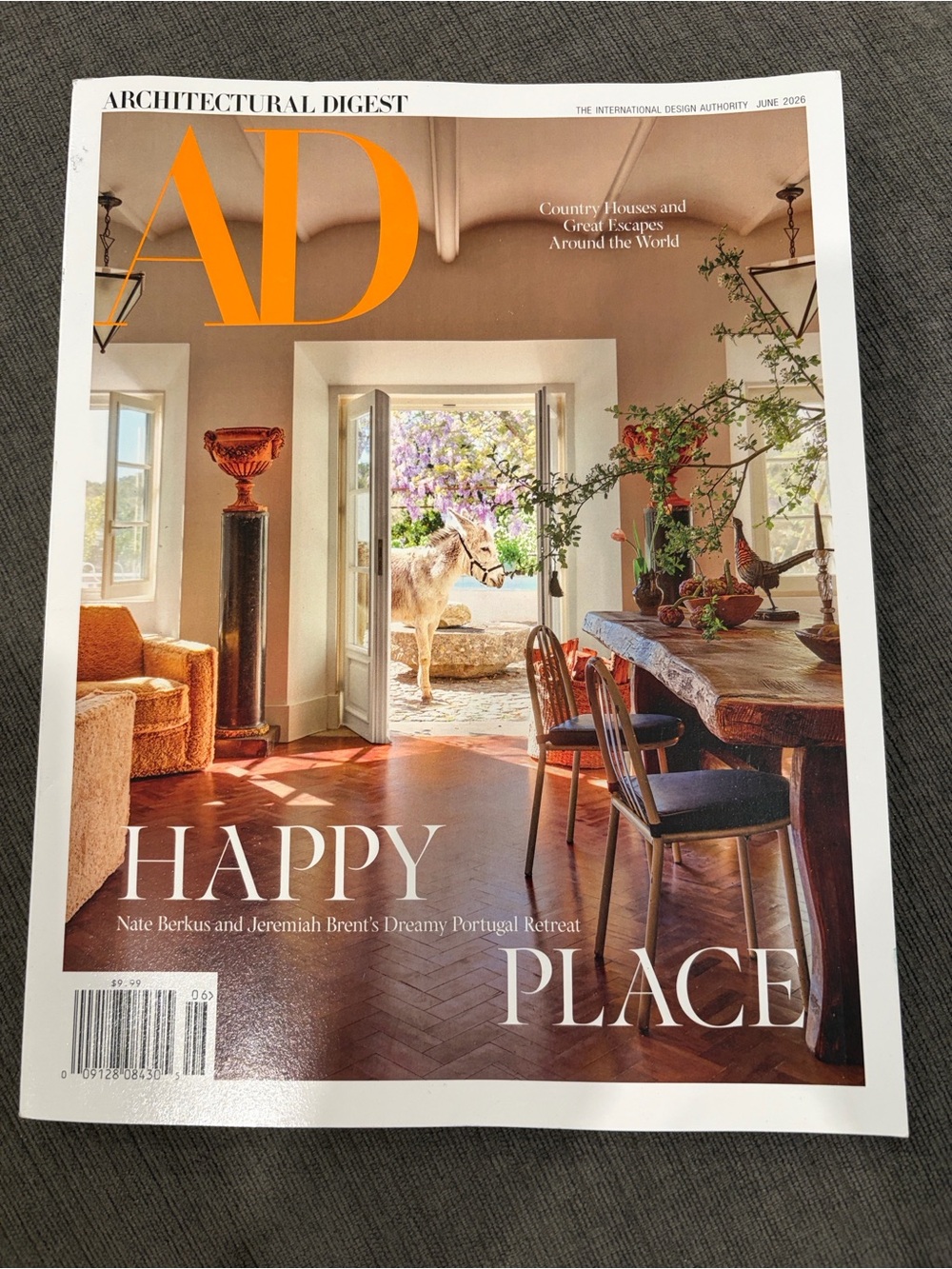 Architectural Digest Magazine - June 2026 - NEVER READ!  home decor magazines